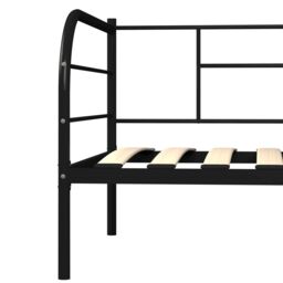 Berkfield Home Daybed Frame Black Metal 90x200 cm - thumbnail 6