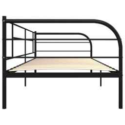 Berkfield Home Daybed Frame Black Metal 90x200 cm - thumbnail 5