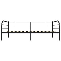 Berkfield Home Daybed Frame Black Metal 90x200 cm - thumbnail 4