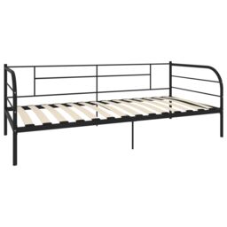 Berkfield Home Daybed Frame Black Metal 90x200 cm - thumbnail 3