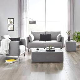 Cheshire Rovira Stylish Lamp Table in Platinum in Grey - thumbnail 4