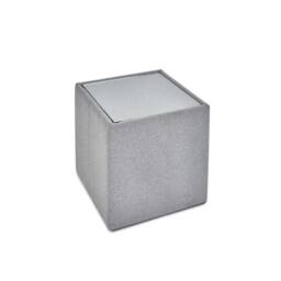 Cheshire Rovira Stylish Lamp Table in Platinum in Grey - thumbnail 1