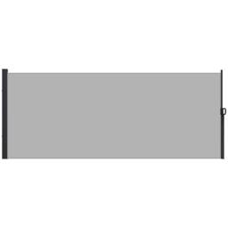 OUTSUNNY Side Awning Retractable, Privacy Screen, 400x180cm in Light Grey - Size: 400x180 cm - thumbnail 2