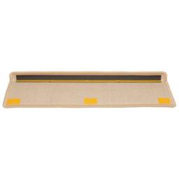 Berkfield Home Carpet Stair Treads 15 pcs 65x21x4 cm Brown in Light Sand - Size: Medium - thumbnail 5