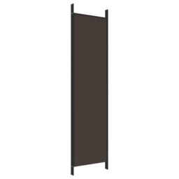 Berkfield Home 4-Panel Room Divider Brown 200x200 cm Fabric - thumbnail 6