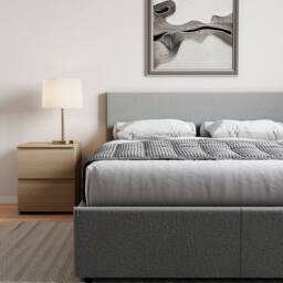 HD Designs Vida Designs Veronica Double Ottoman Bed in Light Grey - thumbnail 6