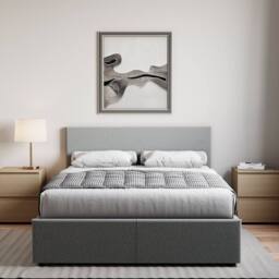 HD Designs Vida Designs Veronica Double Ottoman Bed in Light Grey - thumbnail 5