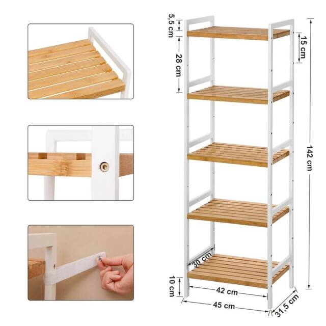 KORVIXA Multicoloured Rack for Bathroom - Size: 100 cm x 100 cm - image 1