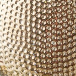 Ruma Dot Pattern Embossed Silver Textured Ceramic Table Lamp in Bronze - thumbnail 5