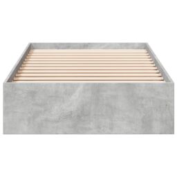 Berkfield Home Bed Frame with Drawers without Mattress Concrete Grey 90x190 cm Single - thumbnail 4
