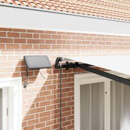 Berkfield Home Manual Retractable Awning with LED White 350x250 cm - thumbnail 7