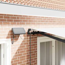 Berkfield Home Manual Retractable Awning with LED White 350x250 cm - thumbnail 6