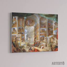 "Artery8 Panini Ancient Rome Classical Antiquities Canvas Wall Art Print - Size: W18"" x H24""" - thumbnail 2
