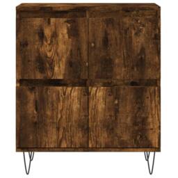 Berkfield Home Sideboards 3 pcs Smoked Oak Engineered Wood in Brown - thumbnail 6