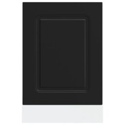 Berkfield Home Dishwasher Panel¬†Kalmar¬†Black 45x1.5x67 cm Engineered Wood in Black - thumbnail 4