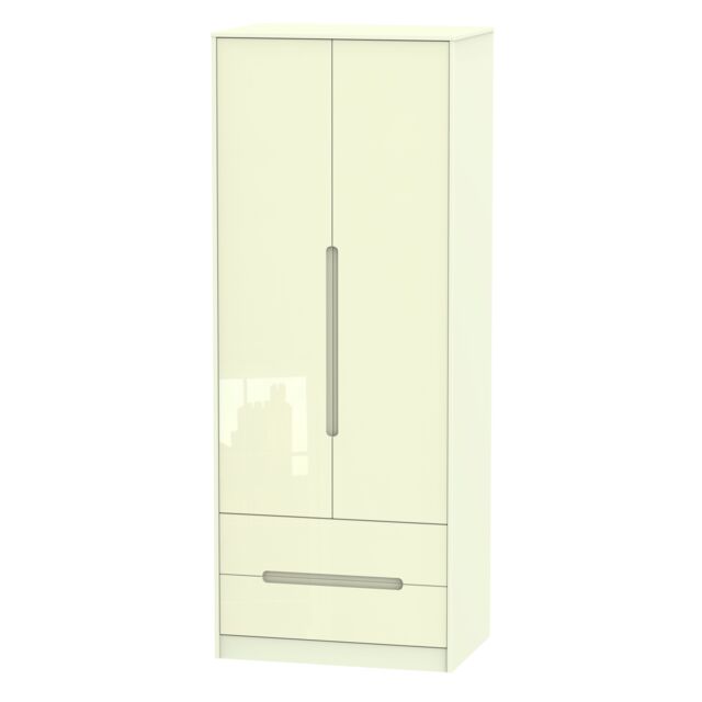 Ready Assembled 2 U Bristol 2 Door 2 Drawer Wardrobe (Ready Assembled) in Cream