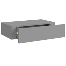 Berkfield Home Wall-mounted Drawer Shelf Grey 40x23.5x10cm MDF - Size: 40x23.5x10 cm - thumbnail 6