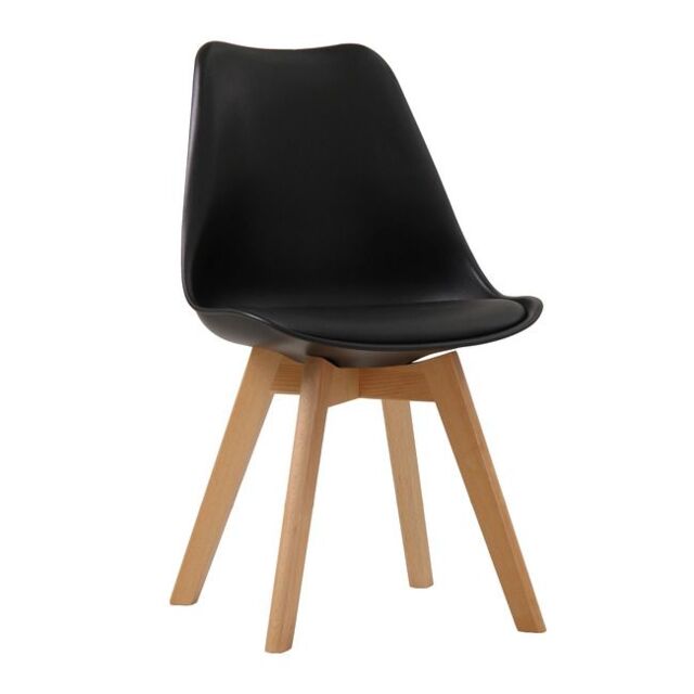 netfurniture Lovet Chair Black (Pack Of 2)