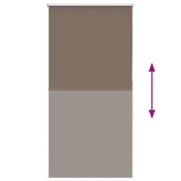 Berkfield Home Roller Blind Blackout Coffee 70x150 cm Fabric Width 65.7 cm Polyester in Brown - thumbnail 5