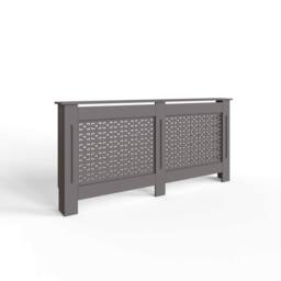 FWStyle Geometric X-Large Grey Radiator Cover (H) 82.3 (W) 172cm (D) 19cm - thumbnail 2