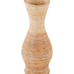 Wyld and Coco Rattan Vase 50 cm Handmade Boho Rustic Home Décor in Natural - thumbnail 2
