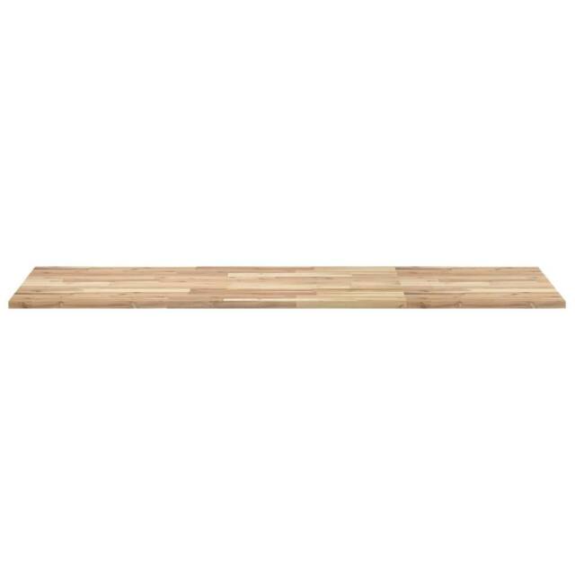 Berkfield Home Versatile Bathroom Vanity Top Untreated 120x60x2 cm Solid Wood Acacia in Brown - Size: 120 x 60 x 2 cm - image 1