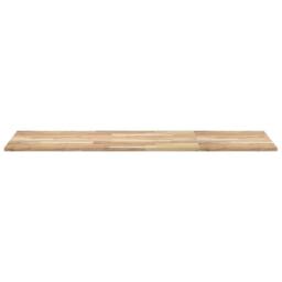Berkfield Home Versatile Bathroom Vanity Top Untreated 120x60x2 cm Solid Wood Acacia in Brown - Size: 120 x 60 x 2 cm - thumbnail 1
