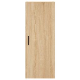 Berkfield Home Highboard Sonoma Oak 34.5x34x180 cm Engineered Wood in Brown - thumbnail 6