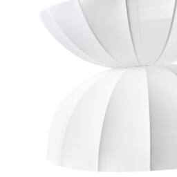 Wyld and Coco Pendant Lamp - Handcrafted Faux Silk White Ceiling Light - thumbnail 7