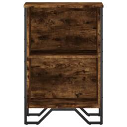 Berkfield Home Bookcase Smoked Oak 50x31x74.5 cm Engineered Wood in Brown - thumbnail 4