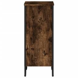 Berkfield Home Bookcase Smoked Oak 50x31x74.5 cm Engineered Wood in Brown - thumbnail 5