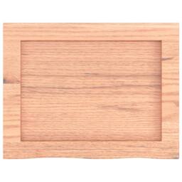 Berkfield Home Wall Shelf Light Brown 40x30x(2-6) cm Treated Solid Wood Oak - thumbnail 4
