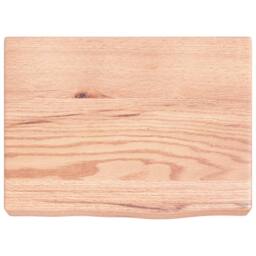 Berkfield Home Wall Shelf Light Brown 40x30x(2-6) cm Treated Solid Wood Oak - thumbnail 3