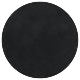 Berkfield Home Rug HUARTE Short Pile Soft & Washable Black √ò 100 cm - Size: Medium - thumbnail 3