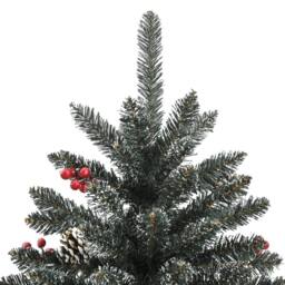 Berkfield Home Beautiful Artificial Christmas Tree with Stand Green 210 cm PVC - thumbnail 5