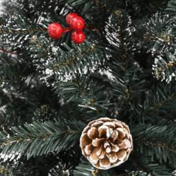 Berkfield Home Beautiful Artificial Christmas Tree with Stand Green 210 cm PVC - thumbnail 6