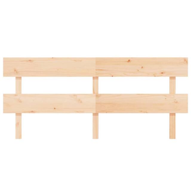 Berkfield Home Beautiful Bed Headboard 204x3x81 cm Solid Wood Pine in Light Tan - Size: 204 x 3 x 81 cm - image 1