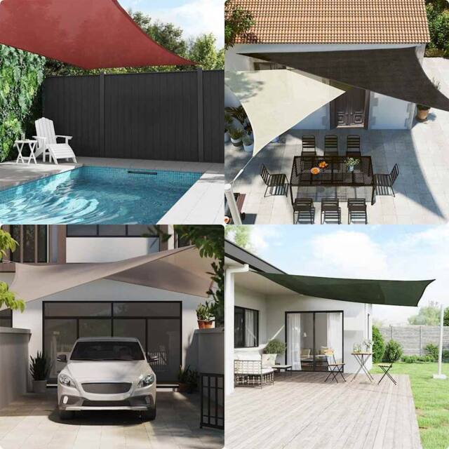 Berkfield Home Sunshade Sail 160 g/m ² Red 3/4x2 m HDPE - image 1
