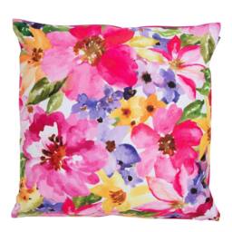 icon Meadow Print Set of 4 Outdoor Cushion - Collection Two in Pink - Size: 43 cm x 43 cm - thumbnail 4