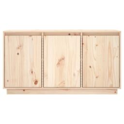 Berkfield Home Sideboard 111x34x60 cm Solid Wood Pine in Brown - Size: 111 x 34 x 60 cm - thumbnail 3
