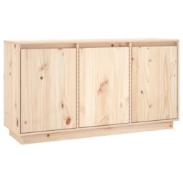 Berkfield Home Sideboard 111x34x60 cm Solid Wood Pine in Brown - Size: 111 x 34 x 60 cm - thumbnail 2