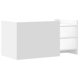 Berkfield Home Coffee Table White 100x50x50 cm Engineered Wood - Size: 100 x 50 x 50 cm - thumbnail 6