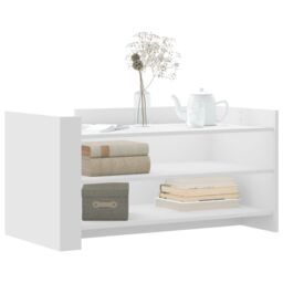 Berkfield Home Coffee Table White 100x50x50 cm Engineered Wood - Size: 100 x 50 x 50 cm - thumbnail 3