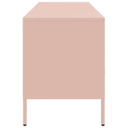Berkfield Home TV Cabinet Pink 100.5x39x50.5 cm Steel - thumbnail 7