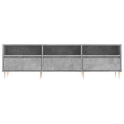 Berkfield Home TV Cabinet Concrete Grey 150x30x44.5 cm Engineered Wood - thumbnail 5
