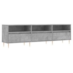 Berkfield Home TV Cabinet Concrete Grey 150x30x44.5 cm Engineered Wood - thumbnail 2