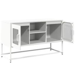 Berkfield Home TV Cabinet White 100.5x39x60.5 cm Steel - thumbnail 6