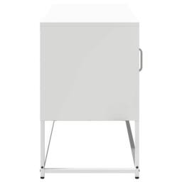 Berkfield Home TV Cabinet White 100.5x39x60.5 cm Steel - thumbnail 7