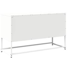 Berkfield Home TV Cabinet White 100.5x39x60.5 cm Steel - thumbnail 8