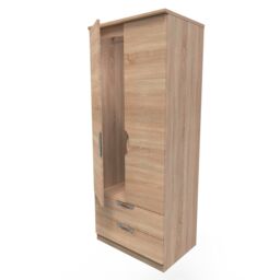 Ready Assembled 2 U Holborn 2 Door 2 Drawer Wardrobe (Ready Assembled) in Light Oak - thumbnail 5
